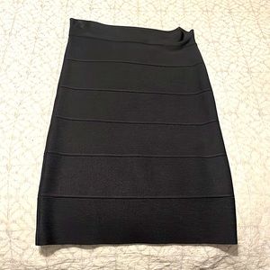 BCBG - Black Bandage Pencil Skirt - Size Small
